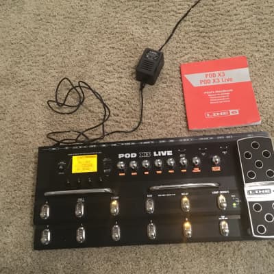 Line 6 POD X3 Live Guitar Multi-Effects Pedal with bag , manual