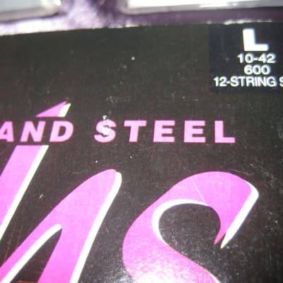 GHS Three (3)  Sets of Silk & Steel 12 String Guitar Strings # 600 image 3