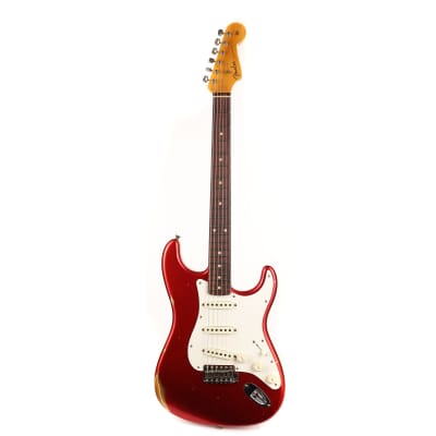 Fender Custom Shop Limited Edition 1959 Stratocaster Relic Faded Aged Candy Apple Red image 2