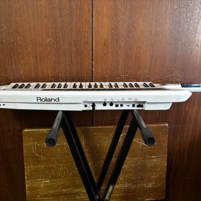 Roland AX-Synth Shoulder Synthesizer - White w/ gig bag power supply image 7