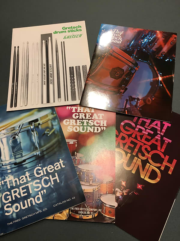 Gretsch Drum Collection of 5 Vintage Catalogs Reverb