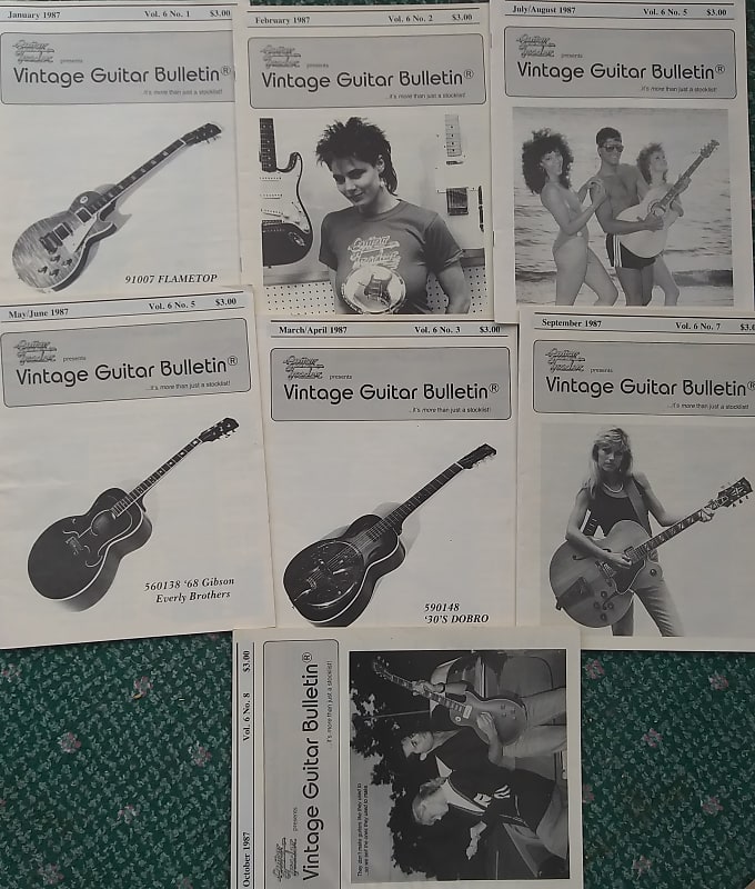 GUITAR TRADER vintage guitar bulletin magazine BURSTs and more 1980's image 1
