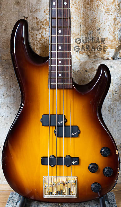 1994 Fender Japan Precision Lyte Active Bass Sienna Sunburst Reverb