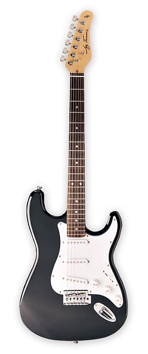 Jay Turser JT-300-BK 300 Series Double Cutaway Solid Body Maple Neck 6-String Electric Guitar image 1