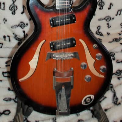 Fury Concord  L-S Jazz Series Thinline Electric Guitar 1974 image 1