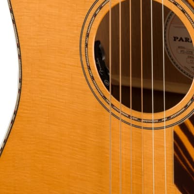 Fender Paramount PD-220E Dreadnought Natural Electro Acoustic Guitar & Hardshell Case image 7