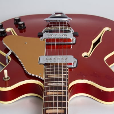 Fender  Coronado II Thinline Hollow Body Electric Guitar (1966), ser. #503080, original black tolex hard shell case. image 12