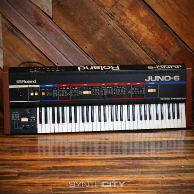 1983 Roland Juno-6 61-Key Polyphonic Synthesizer