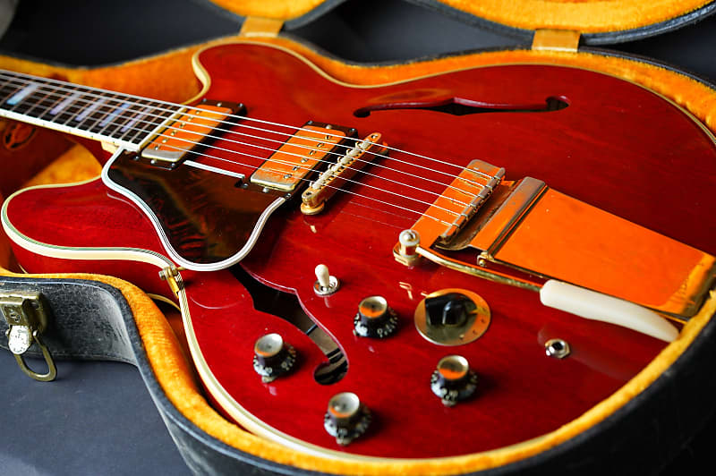 1965 Gibson ES-355TDC Cherry Finish Left Handed Vintage Guitar w/OHSC image 4
