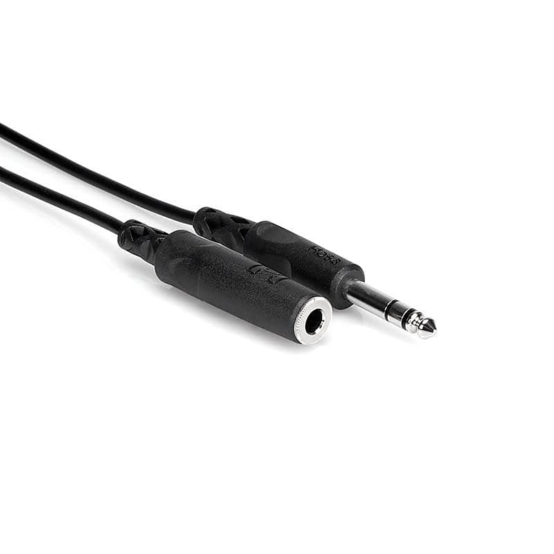 Hosa HPE-310 Headphone Extension 1/4" to 1/4" - 10ft image 1