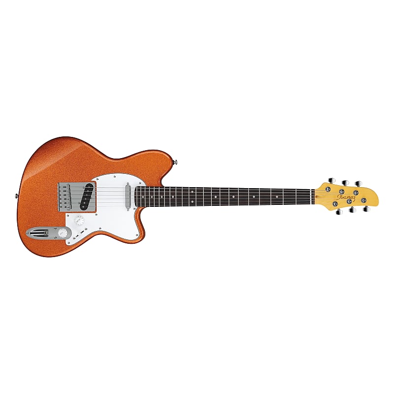 Ibanez Yvette Young YY20 Guitar, Rosewood Fretboard, Orange Cream Sparkle image 1