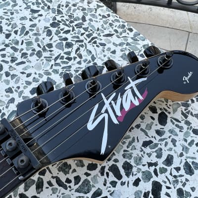 Fender Strat HM 1989-1991 - rare Blackstone color (superstrat with Lace Sensor and DiMarzio, Kahler Spyder) image 6