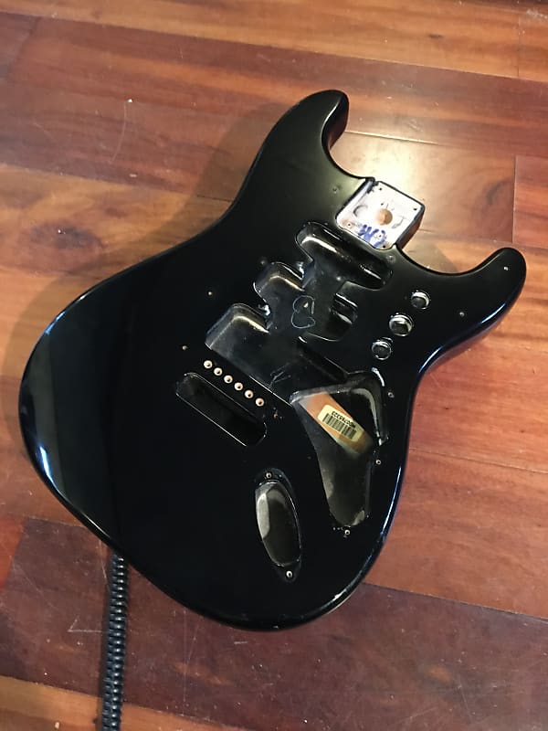 Genuine Fender Black Stratocaster Standard Strat Alder Body 2 1/16" image 1
