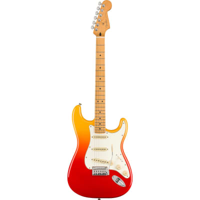 Fender Player Plus Stratocaster Guitar Maple Fingerboard - Tequila Sunrise image 3