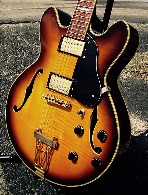 Jay Turser JT 142 Flame Maple Jazz Guitar