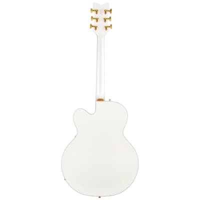 Gretsch G6136TG Players Edition Falcon Hollow Body 6-String Right-Handed Electric Guitar with Bigsby, Gold Hardware and Ebony Fingerboard (White) image 2