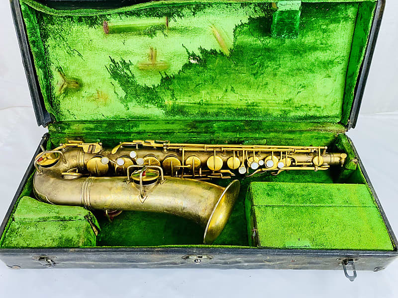 Vintage Gold Plated C.G. Conn C Melody Saxophone Sax + For | Reverb