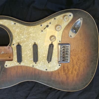 full loaded Stratocaster Body Mahogany Relic Aged image 2