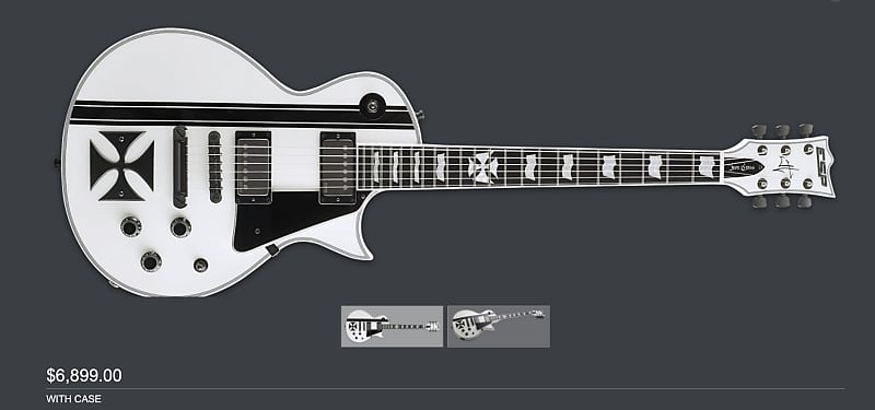 ESP Iron Cross Custom Shop James Hetfield Signature - Snow White image 1