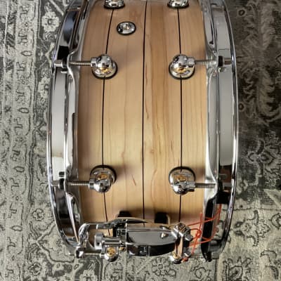 Pearl Limited Edition “One-Off” 14 x 6.5”  Solid Maple Hand Rubbed Lacquer Triband Inlay image 3