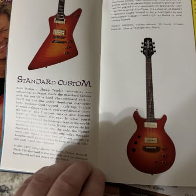 Hamer Catalog 1996 Standard artist Archtop eclipse 12 string special mirage Duo Tone. P-90 T 51 vintage S Daytona Californian chaparral bass Cruise bass slammer image 11