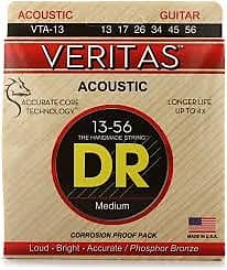 DR Strings VTA-13 Veritas - .013-.056 Medium Phosphor Bronze Acoustic Strings image 1