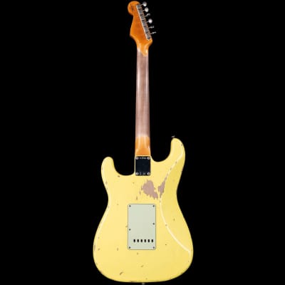 Fender Custom Shop Alley Cat Stratocaster 2.0 Heavy Relic HSS Vintage Trem Rosewood Board Graffiti Yellow image 6