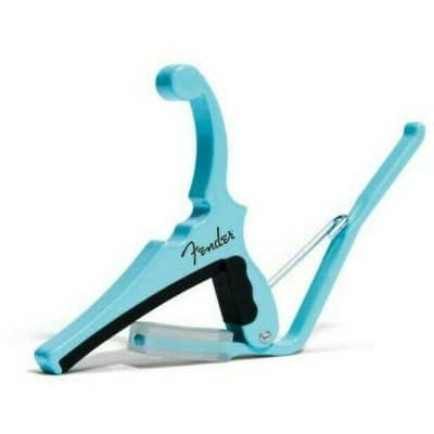 Electric Guitar Capo By Fender/Kyser, 'Quick Change', Daphne Blue KGEFDBA for sale