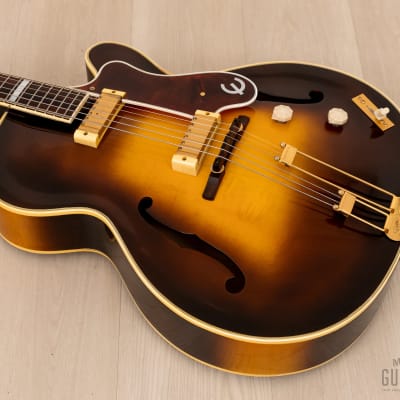 1955 Epiphone Zephyr Deluxe Regent Vintage Archtop Sunburst, Collector-Grade w/ Case image 12