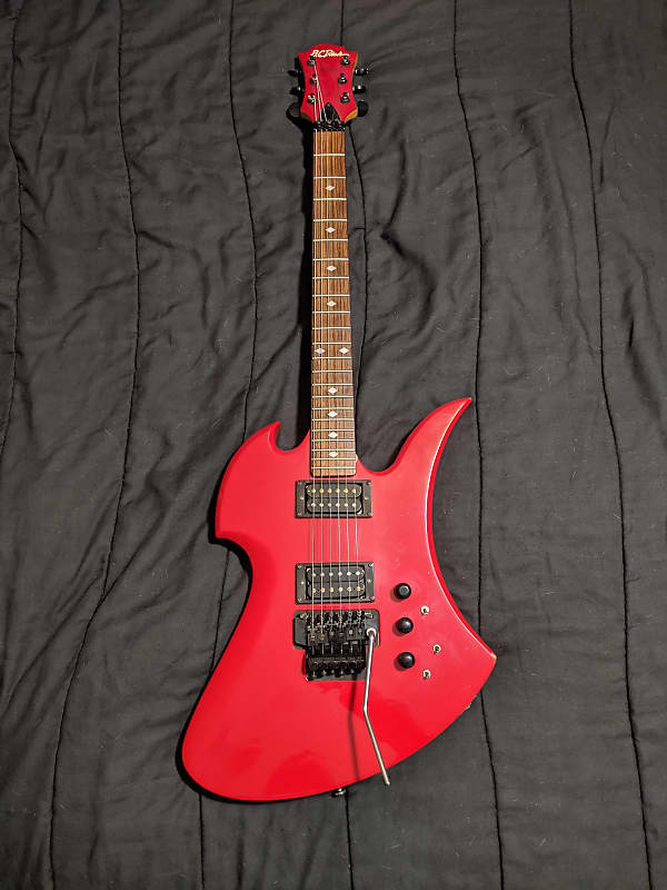 B.C. Rich Mockingbird NJ series 1992 MIK 1992 Red | Reverb