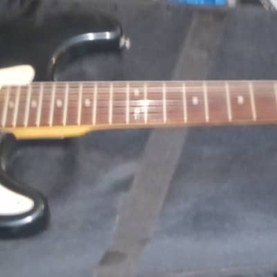 Lotus 80-90s Black Nice Solid Wood Stratocaster for sale