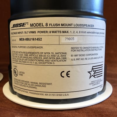 Bose Model 8 Flush-Mount Ceiling Loudspeaker Pair image 4