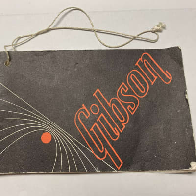 Gibson Hang Tag Owners Manual Warranty 1960s Vintage USA *FREE Shipping* imagen 1