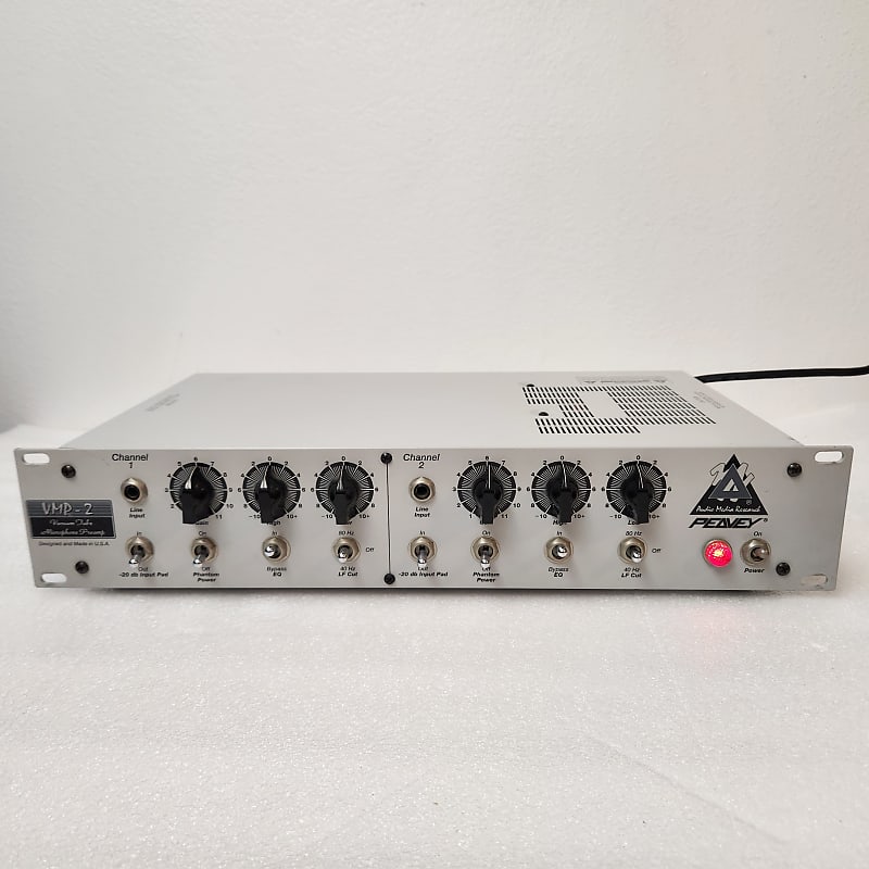 Jim Williams / Audio Upgrades modded Peavey VMP-2 2-ch Tube Microphone PreAmp EQ 2000s - White image 1