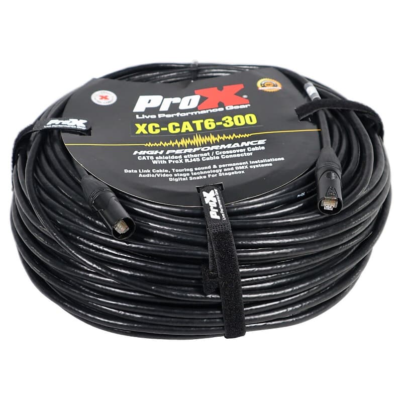 ProX XCCAT6300 300 Ft STP Cat 6 Cable WRJ45 for Network Reverb