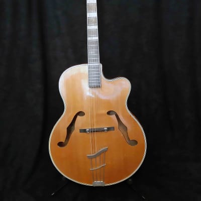 Used Saga Django BM500 Gypsy Jazz Guitar MIJ Natural