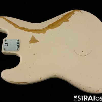 2022 Fender Flea Road Worn Jazz Bass BODY &HARDWARE Guitar Shell Pink Relic image 2