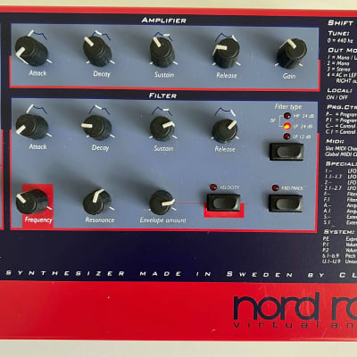 Nord Lead Rack Rackmount Virtual Analog Synthesizer - Red - w/ Librarian / Editor Software image 5