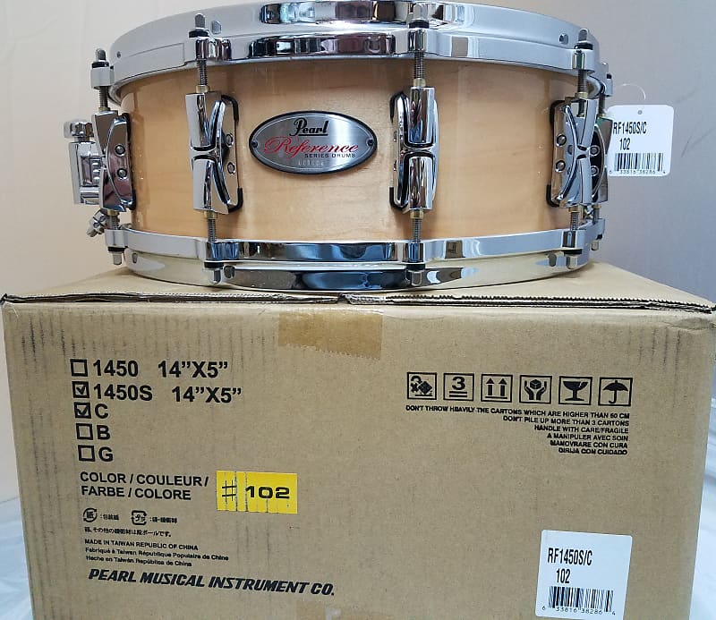 Pearl Pre-Order Reference 14x5" Natural Maple #102 Snare Drum | Special Order | NEW Authorized Dealer image 1