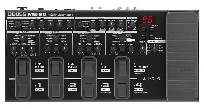 Boss ME-90 Guitar Multiple Effects 2023 - Present - Black image 1