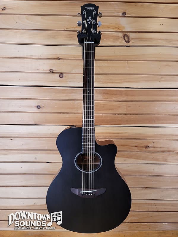 Yamaha APX600M Thin Body Acoustic/Electric Guitar - Matt Smoky Black -  889025140867