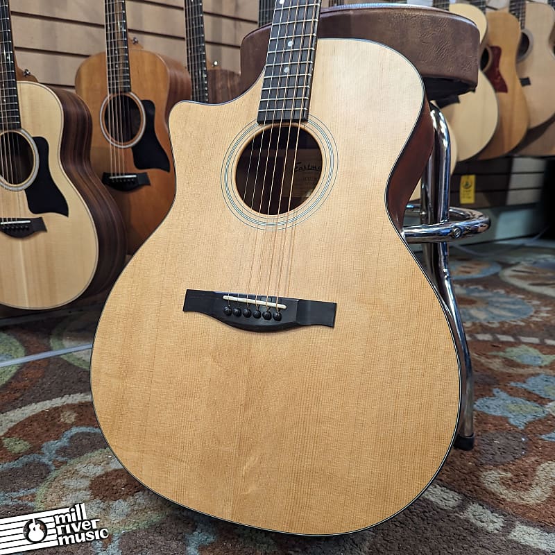 Eastman AC122L-1CE Cutaway Grand Auditorium Acoustic Electric Left-Handed w/ Gig Bag