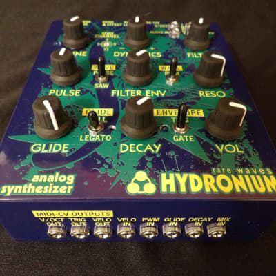 Rave Waves Hydronium 2021 Hydride Blue TB-303 Style Tabletop Analog Synth by Grendel image 1