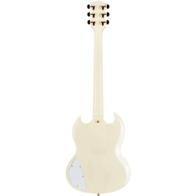 Gibson Custom Murphy Lab 1963 Les Paul SG Reissue 3-Pickup With Maestro Ultra Light Aged Electric Guitar Classic White image 4