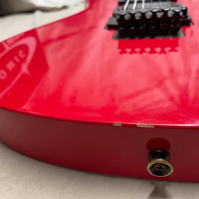 B.C. Rich NJ Series Eagle Guitar - electronics modified - Red image 9