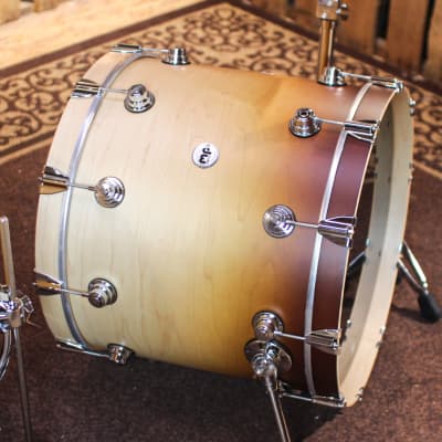 DW Collector's Maple SSC Satin Burnt Toast Fade Drum Set - 22,10,12,16 - SO#1313032 image 2