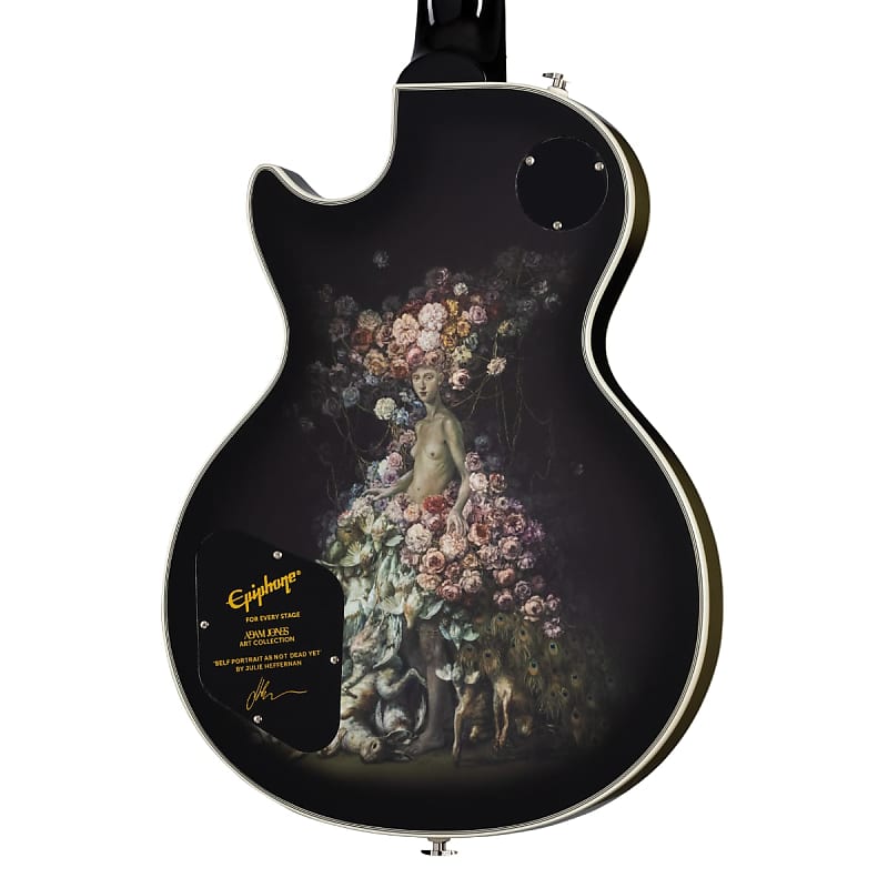 Epiphone Adam Jones Les Paul Custom Art Collection: Julie Heffernan's "Self-Portrait as Not Dead Yet" Antique Silverburst image 1