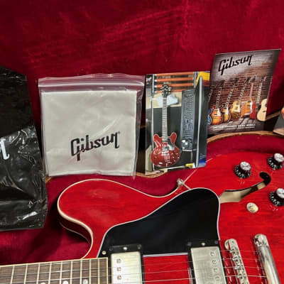 Gibson Gibson ES-335 Jun 2021 Sixties Dot USA Mint 2021 - Cherry Red image 5