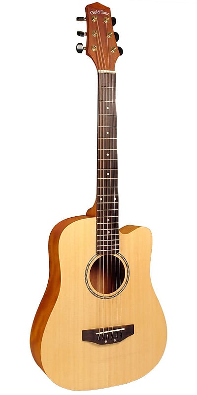 Gold Tone M-Guitar Micro/Travel Guitar Satin, Compare to Baby Taylor, 21-3/4" Scale Length w/ Bag image 1