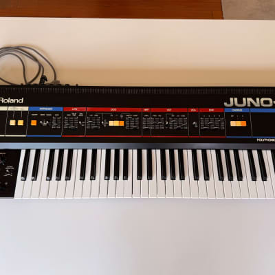 Roland Juno-6 61-Key Polyphonic Synthesizer 1982 - 1984 - Black